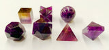 7 Pieces Amethyst Sacred Geometry Heiki Crystal Healing Spiritual Meditation