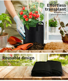 5pc Grow Bags 3 Gallon Fabric Plant Pots Potato Bag Pouch Root Container Planter