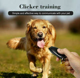 Dog Training Whistle Clicker Combo to Stop Pet Barking Obedience Train Skills