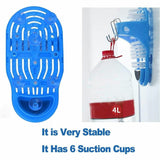 1Pc Foot Scrubber Massager Shower Feet Cleaner Exfoliating Bath Wash Slipper Brush - Blue