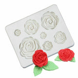 Rose Flower 3D Silicone Clay Soap Mold Mould Sugarcraft Cake Decorating