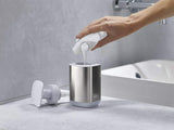 Joseph Joseph Stainless Steel Toothbrush Holder Soap Pump Bathroom Caddy Set