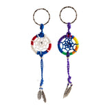 Handmade Dreamcatcher Keychain  Charm Keychain Keyring Boho Gift Assorted Colour