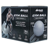 Gym Yoga Ball Home Exercise Pilates Equipment Fitness Ball 75 cm Grey