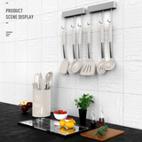 Silicone Cooking Utensils Heat Resistant Kitchen Turner Tongs Cookware Set Khaki