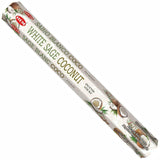 HEM White Sage Coconut Incense Scents Meditation Aroma Fragrance 120 Sticks