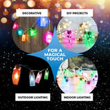 Home Master 30PCE Jar Shaped Mini Lights LED Multi Colours Battery Operated