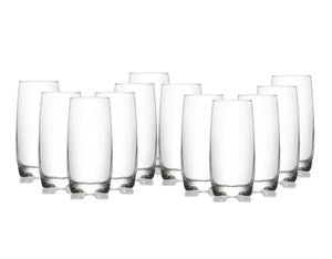 12 x Clear Glass Tumbler 390ml