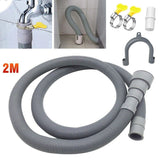 Universal Washing Machine Dishwasher Drain Hose Extension Pipe Replacement 2m