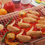 2PCS BBQ Grill Mesh Camping Cooking Hibachi Yakitori Stainless Steel 44x26cm