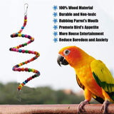 10pcs Parrot Hanging Swing Bird Toy Harness Cage Ladder Parakeet