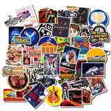 50pcs Back To The Future Movie Vinyl Decal Waterproof Stickers Laptop iPhone