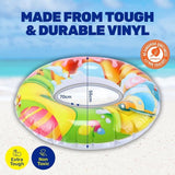 Inflatable Swim Rings Candyland Design Summer Fun Beach Toy Pool Holidays 70cm
