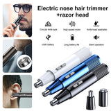 Remover Nose Ear Clipper Hair Trimmer Eyebrow Electric Men Rechargeable Black