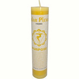 Pillar Candle Solar Plexus Purpose Decor Meditation Mind Relax 3.8cm x 17.8cm