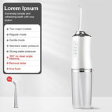 Cordless Oral Irrigator Water Jet Dental Teeth Flosser Tooth Cleaner 4Jet -Green