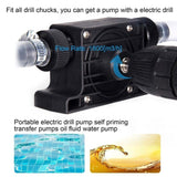 Hand Electric Drill Pump Drive Self Priming Pump Water Oil Fluid Transfer Small