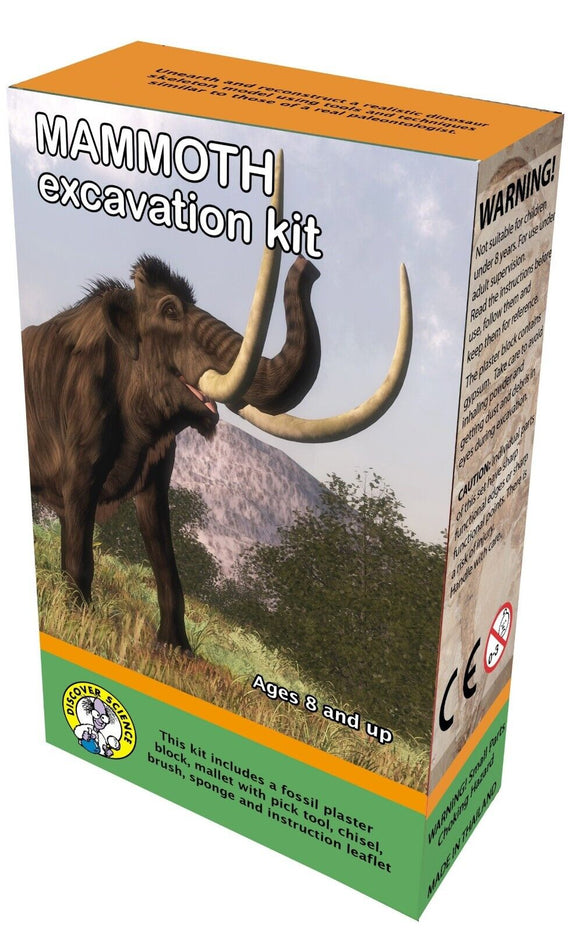 Mammoth Excavation Kit Educational Toy Archaeological Fun Gift