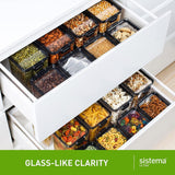 3 Pcs Sistema Ultra Airtight Pantry Storage Kitchen Organisation Containers