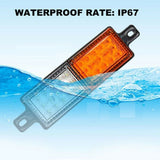 2x 30 LED Bullbar Indicator Lights Front DRL Amber Park For Marker Lamp