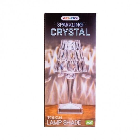 Sparkling Crystal Touch Lamp LED 3 Colour Touch Night Light Acrylic USB Decor