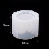 Clear Resin Candle Holder Molds Silicone Candlestick Mould Epoxy Casting Mold
