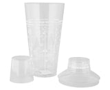 Bartender Acrylic Cocktail Shaker 750ml 3 Piece Set Beverage Drink