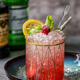 2x Stainless Steel Bar Cocktail Mixing Twist Spoon Long Handle Drink Stirring