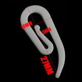 100pcs Nylon Curtain Gather Hooks Pencil Pleat Lace Boat Caravan Camper Plastic