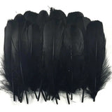 50pcs Black Goose Feathers 15-20cm Natural Feather DIY Craft Wedding Party Decor