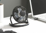 1PC Heller High Velocity Personal Mini Desk Fan USB Powered Black 10cm HVF10