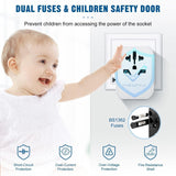 International Travel Adapter Universal Adapter Travel Plug 3-Port USB & Type-C