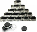 50pc Sample Bottle Cosmetic Makeup Jar Pot Face Cream Lip Balm Containers 3g
