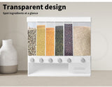 Grain Case Cereal Dispenser Storage Box Kitchen Food Rice Container Wall 10KG