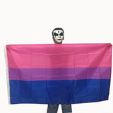 Bisexual Large Flag 150x90cm Bi Sexual Pride LGBT Lesbian Gay Rainbow Mardi Gras