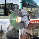 20pcs Brass Misting Nozzles Water Mister Sprinkle fits Cooling System 3/16 0.3mm