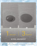 Bath Mat Rug-Rubber Non Slip Quick Dry Super Absorbent Thin Bathroom Rug 16"x24