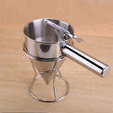 Stainless Steel Donut Cupcake Waffle Batter Funnel Pancake Dispenser Baking Tool