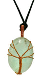 Amazonite Wisdom Tree Crystal Pendant Jewellery Gemstone Reiki Spiritual Energy