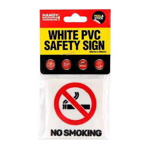 3pcs Peel & Stick No Smoking Sign Handy Hardware Quality Material - 55x55 mm