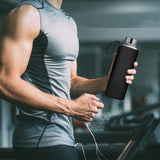 6x Large Glass Water Sports Bottle Ribbon Handle Juice Beverage Storage 500ml