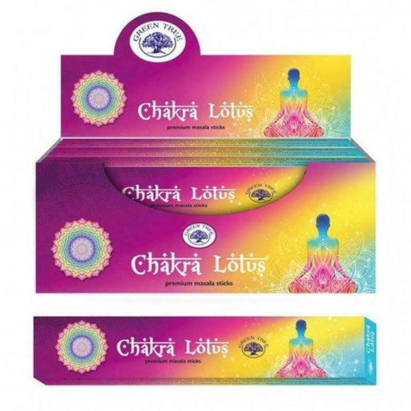 Green Tree Chakra Lotus 144 Incense Sticks