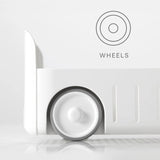 Youcopia Rollout Caddy under Sink Organizer, 8" Wide White 41.6-54.1x19.6CM