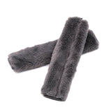 2pcs Car Seat Belt Strap Pad Soft Harness Shoulder Cushion Cover Protector Grey