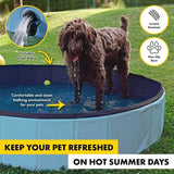 Dog Pool Folding Puppy Splash Bath Portable Paddling Summer Outdoor 120x30CM