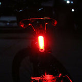 2x USB Rechargeable Bike Bicycle Cycling 4 Modes LED Front Rear Tail Light Lamp