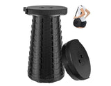 1x Portable Retractable Telescopic Folding Stool Seat Camping Travel Chair