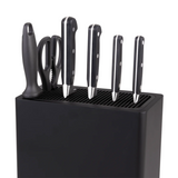 Appetito Rectangle Universal Knife Block Kitchen Tools - Matte Black