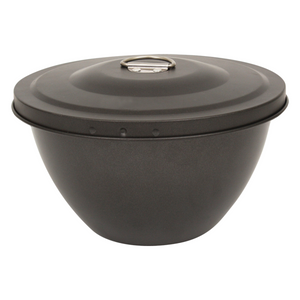 Kitchen Stainless Steel Pudding Steamer Christmas Xmas Fruit Cake Bowl 2.0 L BLK