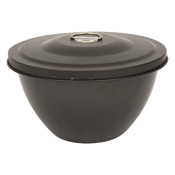Kitchen Stainless Steel Pudding Steamer Christmas Xmas Fruit Cake Bowl 2.0 L BLK